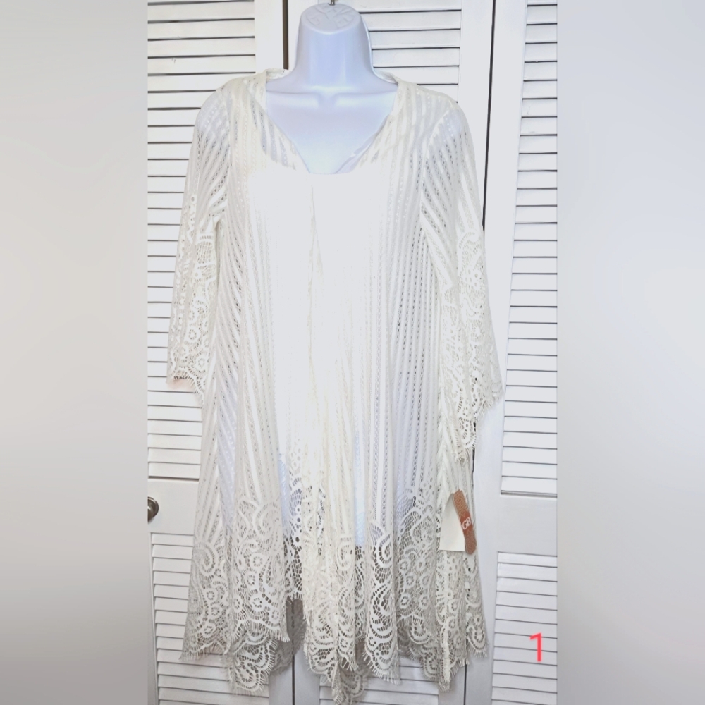 GB GIANNI BINI Beach Ivory Cover Up - NWT